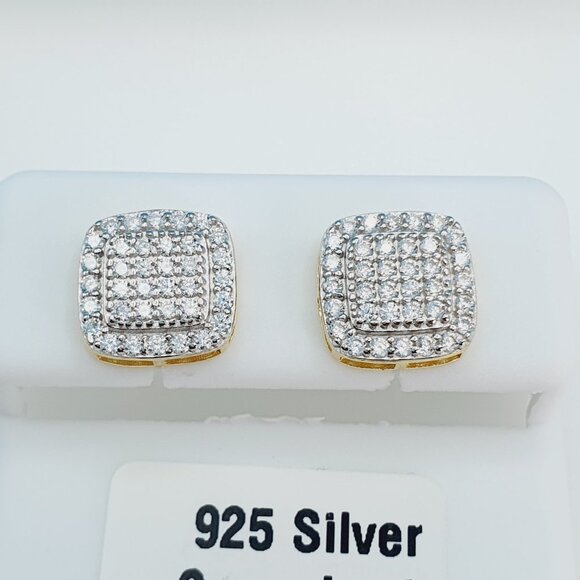 925 Sterling Silver Cubic Zirconia Earrings, U19254800 - Picture 1 of 11